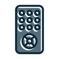 Remote Vector Thick Line Filled Dark Colors Icons For Personal And Commercial Use.