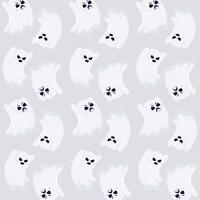 Halloween ghost character pattern background Vector illustration