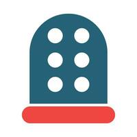 Thimble Vector Glyph Two Color Icon For Personal And Commercial Use.