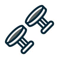 Cuff Links Vector Thick Line Filled Dark Colors Icons For Personal And Commercial Use.