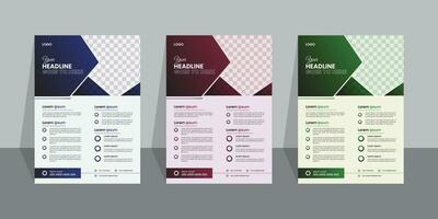 Modern Corporate Business Flyer Design Template. vector