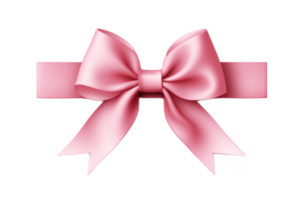 ai generative  ribbon and bow isolated on transparent background png