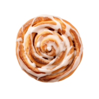 ai generative Cinnamon roll isolated on transparent background png