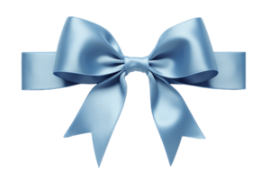 ai generative  ribbon and bow isolated on transparent background png