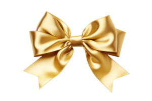 ai generative  ribbon and bow isolated on transparent background png