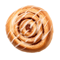 ai generative Cinnamon roll isolated on transparent background png