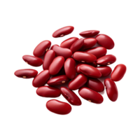 ai generative Red kidney beans isolated on transparent background png