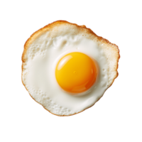 Fried egg isolated on transparent background. Top view AI Generated  27187877 PNG