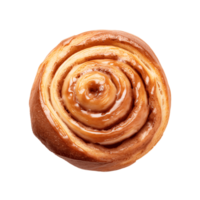 ai generative Cinnamon roll isolated on transparent background png