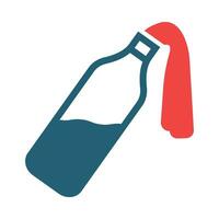 Molotov Vector Glyph Two Color Icon For Personal And Commercial Use.