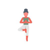 Tree Pose Icon in vector. illustration vector
