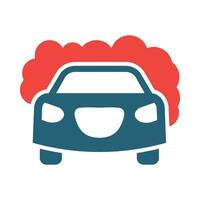 Car Wash Vector Glyph Two Color Icon For Personal And Commercial Use.