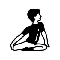 Deer Pose Icon in vector. illustration vector