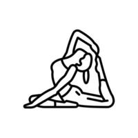 Stretching Icon in vector. illustration vector