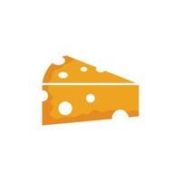 queso rebanada icono vector
