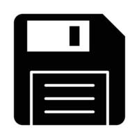 Floppy Disk Vector Glyph Icon For Personal And Commercial Use.