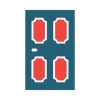 Door Vector Glyph Two Color Icon For Personal And Commercial Use.