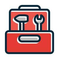 Toolbox Vector Thick Line Filled Dark Colors Icons For Personal And Commercial Use.