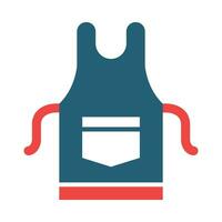 Apron Vector Glyph Two Color Icon For Personal And Commercial Use.