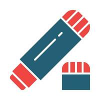 Glue Stick Vector Glyph Two Color Icon For Personal And Commercial Use.