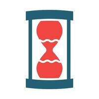 Hourglass Vector Glyph Two Color Icon For Personal And Commercial Use.