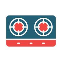 Stove Vector Glyph Two Color Icon For Personal And Commercial Use.
