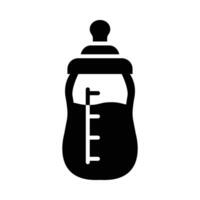 Milk Bottle Vector Glyph Icon For Personal And Commercial Use.