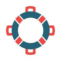 Rubber Ring Vector Glyph Two Color Icon For Personal And Commercial Use.