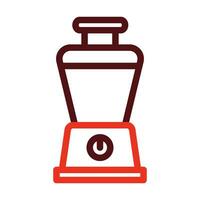 Food Processor Vector Thick Line Two Color Icons For Personal And Commercial Use.