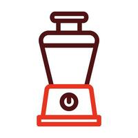 Food Processor Vector Thick Line Two Color Icons For Personal And Commercial Use.