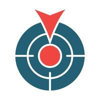 Pay Per Click Vector Glyph Two Color Icon For Personal And Commercial Use.