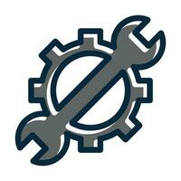 Optimization Vector Thick Line Filled Dark Colors Icons For Personal And Commercial Use.