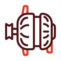 Generator Vector Thick Line Two Color Icons For Personal And Commercial Use.