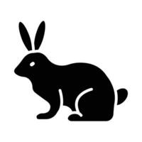 Rabbit Vector Glyph Icon For Personal And Commercial Use.