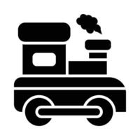 Train Toy Vector Glyph Icon For Personal And Commercial Use.