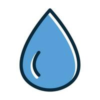 Water Drop Vector Thick Line Filled Dark Colors Icons For Personal And Commercial Use.