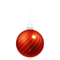 Charistmas 3d Ball zum kostenlos png ai generiert