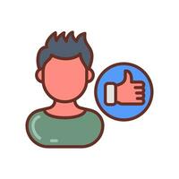 Credibility icon in vector. Illustration vector