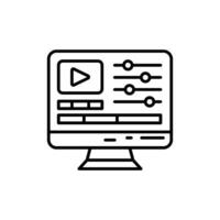 Video Editing icon in vector. Illustration vector