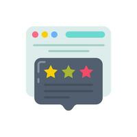 Review icon in vector. Illustration vector