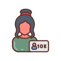 Micro Influencer icon in vector. Illustration vector