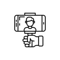 Vlogging icon in vector. Illustration vector