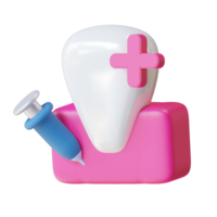 3d illustration teeth anesthesia png