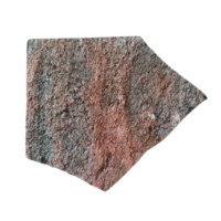 Realistic rough textured of red bricks isolated on transparent background png
