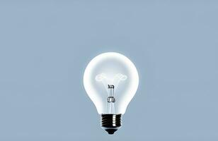 Light bulb and question mark, concept of new ideas, thinking, solution free images. photo