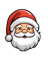 autocolante de papai noel png