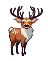 christmas reindeer sticker png