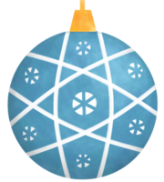 Blau Flitter Ornament - - Weihnachten dekorativ Element png