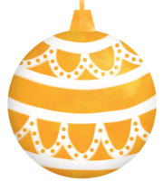 dorado amarillo ornamento - Navidad decorativo elemento png