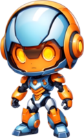 mignonne garçon robot, adorable Android, garçon robot conception, Accueille les enfants robot ai génératif png